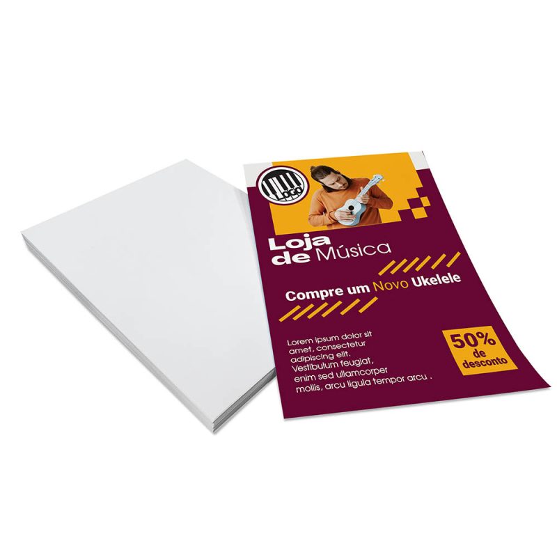 Panfletos, Flyers e Folhetos 4x0 cores - 90 Gramas - Sem Verniz - 10x14cm - Imagem 7