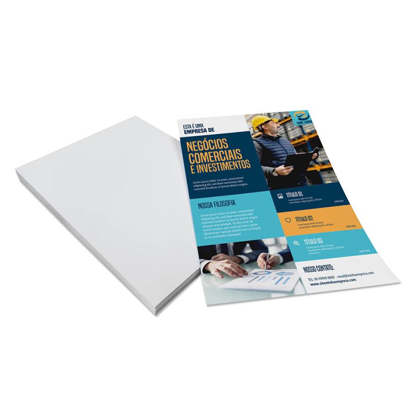Panfletos, Flyers e Folhetos 4x0 cores - 90 Gramas - Sem Verniz - 10x14cm - Imagem 2
