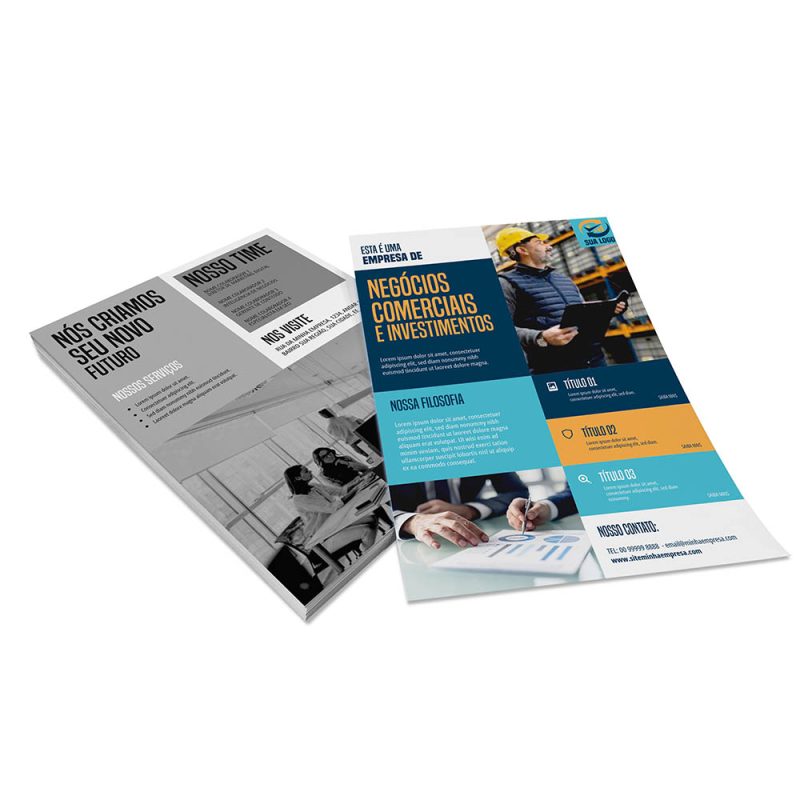 Panfletos, Flyers e Folhetos 4x1 cores - 90 Gramas - Sem Verniz - 10x14cm - Imagem 3