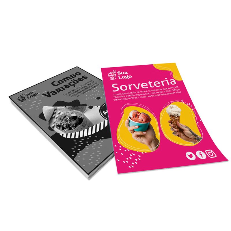 Panfletos, Flyers e Folhetos 4x1 cores - 90 Gramas - Sem Verniz - 10x14cm - Imagem 4