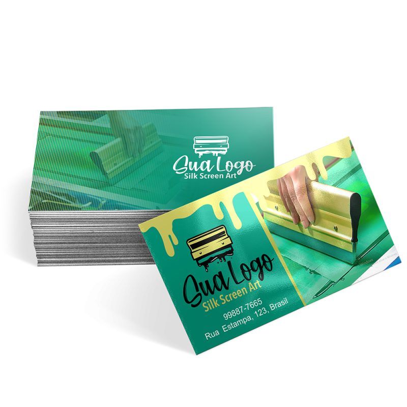 Cartão de Visita 4x4 cores - 300 Gramas - Verniz UV Total Frente - Imagem 3
