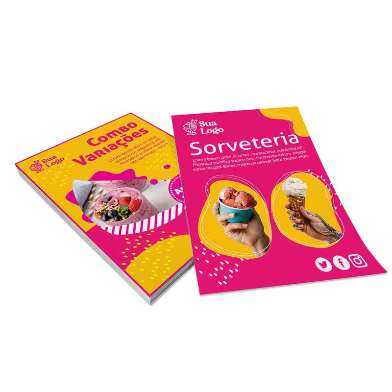 Panfletos, Flyers e Folhetos 4x4 cores - 90 Gramas - Sem Verniz - 10x14cm - Imagem 7