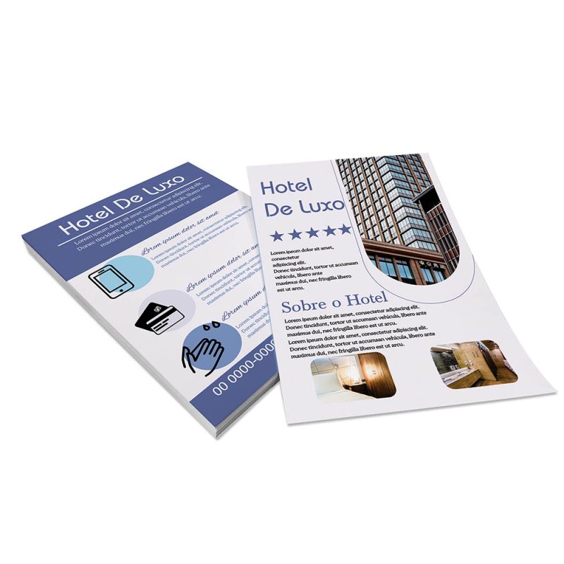 Panfletos, Flyers e Folhetos 4x4 cores - 90 Gramas - Sem Verniz - 10x14cm - Imagem 4