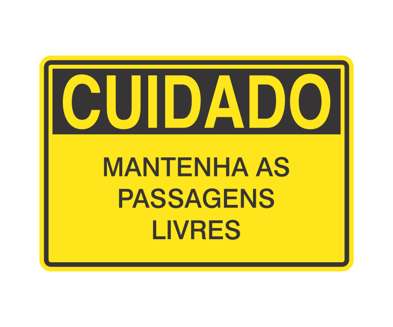 Placa de Cuidado - Imagem 54