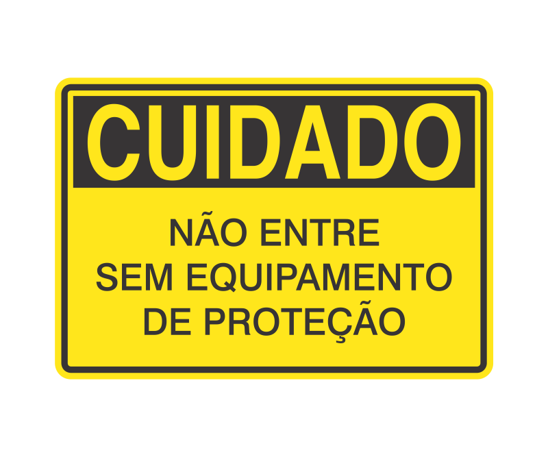 Placa de Cuidado - Imagem 69