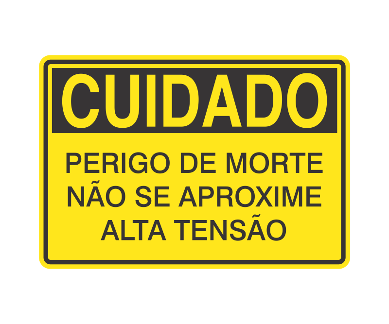 Placa de Cuidado - Imagem 92